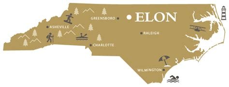 Elon nearby cities